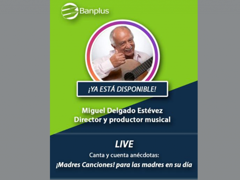 Post IG Live Miguel Delgado Estévez 768x576 - Disfruta del concierto que transmitimos en honor a las madres a través de @BanplusOnLine