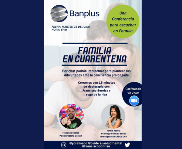 Yorelis webinar 23JUN2020 600x490 - Parte I | “Familia Banplus en cuarentena” fue el tema en webinar para nuestros colaboradores
