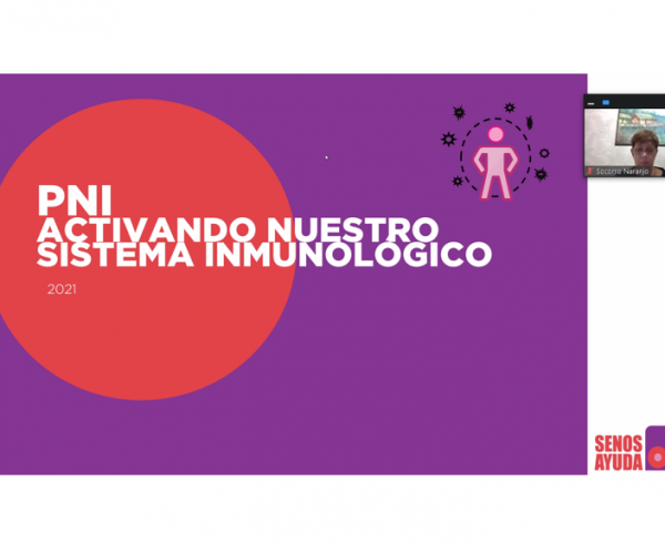 SenosAyuda Charla Blog 600x490 - Mes Rosa | Charla SenosAyuda: Beneficios de activar nuestro sistema inmunológico en la lucha contra el cáncer de mama