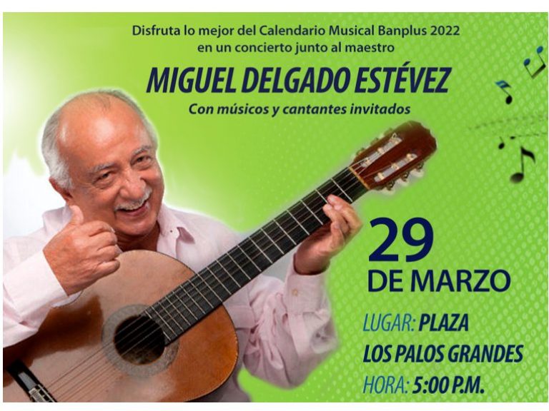 Concierto Calendario LPG Blog 768x576 - Calendario Musical Banplus 2022 | Disfruta de cantos y anécdotas en la Plaza Los Palos Grandes