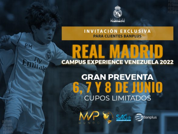 Blog REal Madrid 1 586x440 - Banplus ofrece preventa exclusiva a sus clientes para cupos con el Real Madrid Campus Experience Venezuela 2022