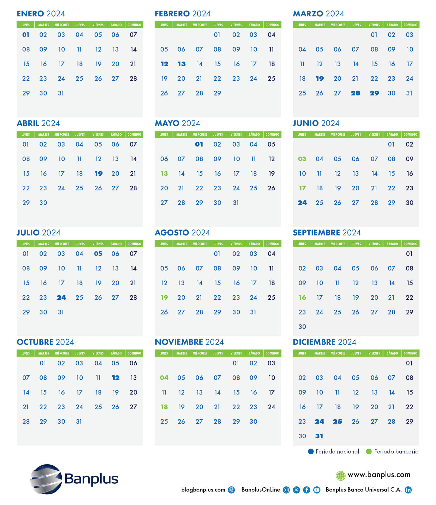 Calendario completo2024 5124 - Año 2024