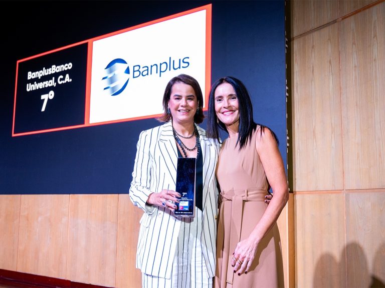 Banplus Veronica Avila Great Place to Work 2025  768x576 - Banplus es el 7° Mejor Lugar para Trabajar del país, certificado por GPTW®