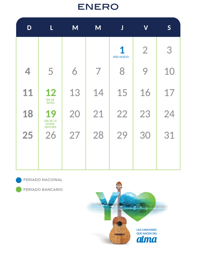 Banplus calendario musical ENERO 2026 V 801x1024 - Calendario Musical 2026 Primer Trimestre CALENDARIO