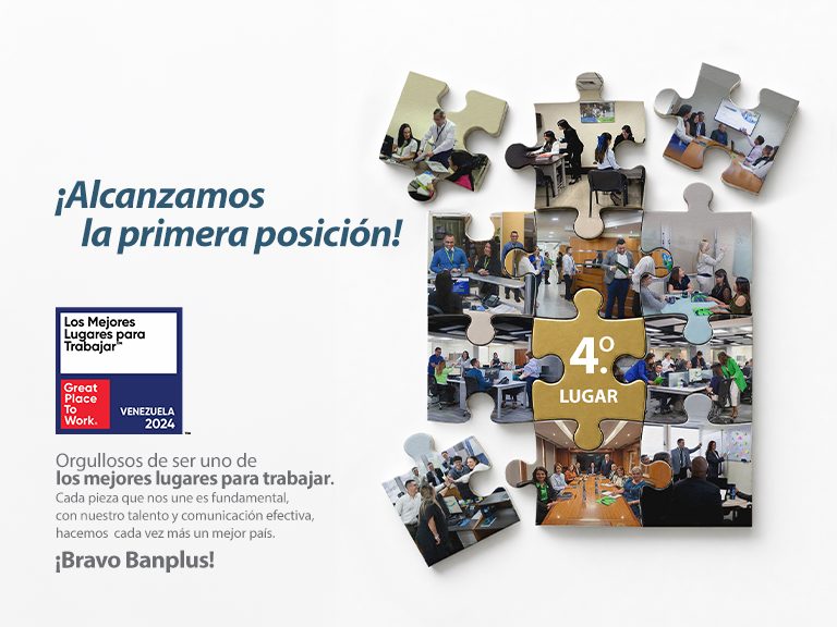 ¡Orgullo que nos une! Banplus es el 4.º mejor lugar para trabajar en Venezuela BLOG 768X576 - ¡Orgullo que nos une! Banplus es el 4.º mejor lugar para trabajar en Venezuela