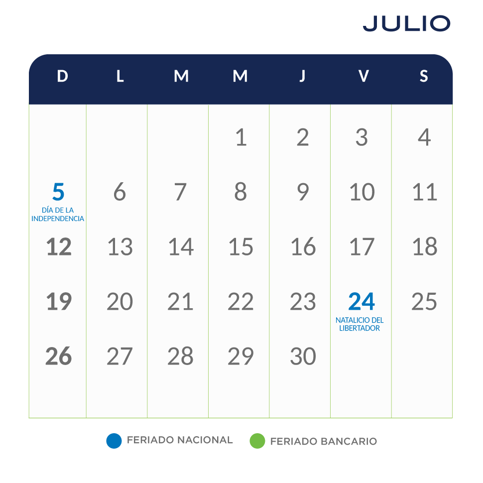 Banplus calendario musical JULIO 2026 - Calendario Musical Banplus Julio 2026 movil